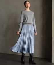 FMFAG55220 MICHEL KLEIN(ミッシェルクラン) [アンサンブル対応]クルーネックニット ラベンダー