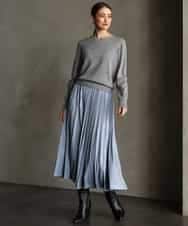 FMFAG55220 MICHEL KLEIN(ミッシェルクラン) [アンサンブル対応]クルーネックニット ラベンダー