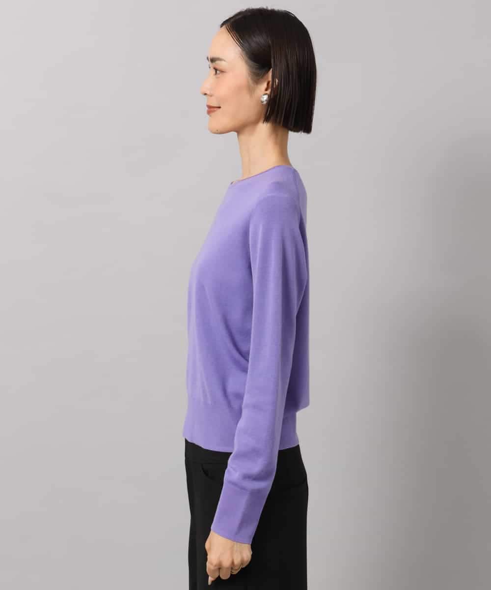 FMFAG55220 MICHEL KLEIN(ミッシェルクラン) [アンサンブル対応]クルーネックニット ラベンダー