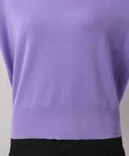 FMFAG55220 MICHEL KLEIN(ミッシェルクラン) [アンサンブル対応]クルーネックニット ラベンダー