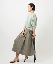 FMFDD17190 MICHEL KLEIN(ミッシェルクラン) [定番人気]ホールガーメント(R)ドルマンスリーブニット アイボリー