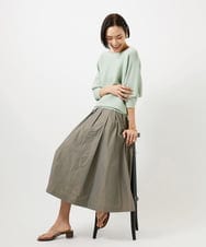 FMFDD17190 MICHEL KLEIN(ミッシェルクラン) [定番人気]ホールガーメント(R)ドルマンスリーブニット アイボリー