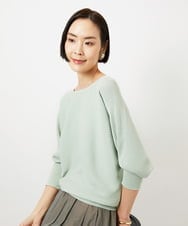 FMFDD17190 MICHEL KLEIN(ミッシェルクラン) [定番人気]ホールガーメント(R)ドルマンスリーブニット アイボリー