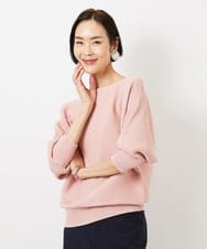 FMFDD17190 MICHEL KLEIN(ミッシェルクラン) [定番人気]ホールガーメント(R)ドルマンスリーブニット アイボリー