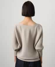 FMFDD17190 MICHEL KLEIN(ミッシェルクラン) [定番人気]ホールガーメント(R)ドルマンスリーブニット ライトイエロー