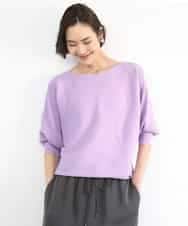 FMFDD17190 MICHEL KLEIN(ミッシェルクラン) [定番人気]ホールガーメント(R)ドルマンスリーブニット ラベンダー