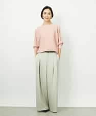 FMFDD17190 MICHEL KLEIN(ミッシェルクラン) [定番人気]ホールガーメント(R)ドルマンスリーブニット アイボリー