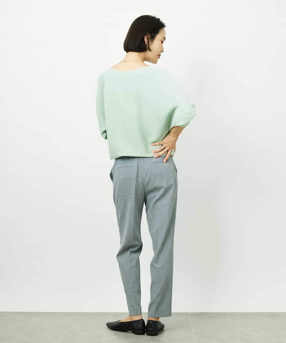 FMFDD17190 MICHEL KLEIN(ミッシェルクラン) [定番人気]ホールガーメント(R)ドルマンスリーブニット アイボリー