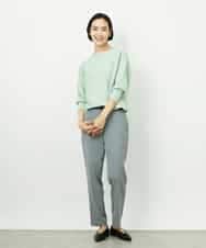 FMFDD17190 MICHEL KLEIN(ミッシェルクラン) [定番人気]ホールガーメント(R)ドルマンスリーブニット アイボリー