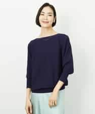 FMFDD17190 MICHEL KLEIN(ミッシェルクラン) [定番人気]ホールガーメント(R)ドルマンスリーブニット アイボリー