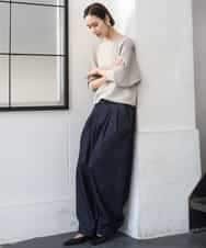 FMFDD17190 MICHEL KLEIN(ミッシェルクラン) [定番人気]ホールガーメント(R)ドルマンスリーブニット ベージュ