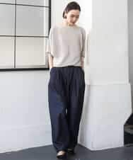 FMFDD17190 MICHEL KLEIN(ミッシェルクラン) [定番人気]ホールガーメント(R)ドルマンスリーブニット ベージュ