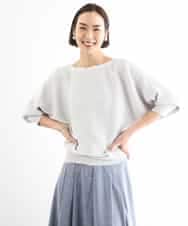 FMFDD17190 MICHEL KLEIN(ミッシェルクラン) [定番人気]ホールガーメント(R)ドルマンスリーブニット ベージュ