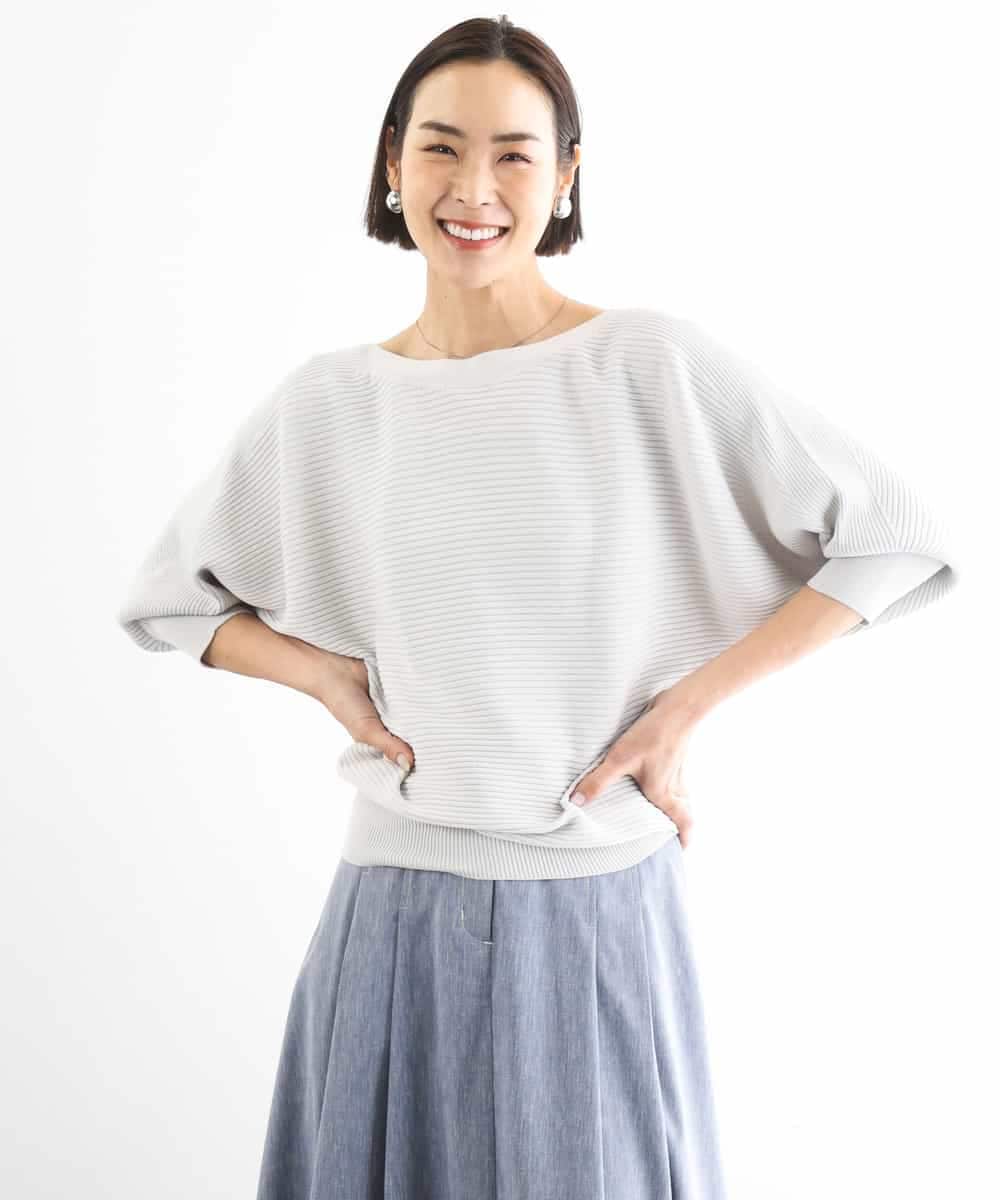 FMFDD17190 MICHEL KLEIN(ミッシェルクラン) [定番人気]ホールガーメント(R)ドルマンスリーブニット ベージュ
