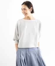 FMFDD17190 MICHEL KLEIN(ミッシェルクラン) [定番人気]ホールガーメント(R)ドルマンスリーブニット ベージュ