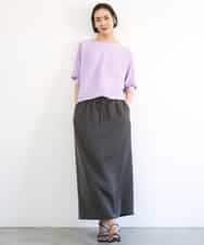 FMFDD17190 MICHEL KLEIN(ミッシェルクラン) [定番人気]ホールガーメント(R)ドルマンスリーブニット ベージュ