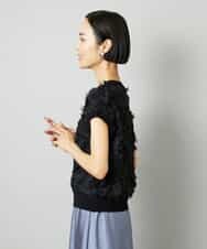 FMFHD01230 MICHEL KLEIN(ミッシェルクラン) サークルチュールプルオーバー グリーン
