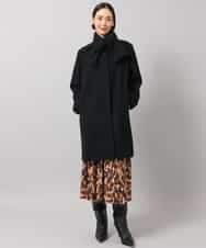 FMHAG40330 MICHEL KLEIN(ミッシェルクラン) [セットアップ対応/オリジナルプリント]レオパードマーメイドスカート ベージュ