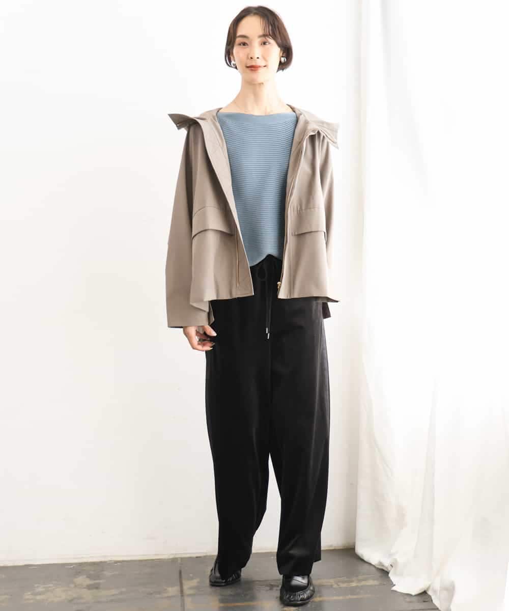 FMJAG01490 MICHEL KLEIN(ミッシェルクラン) 2WAYフードアウター ベージュ