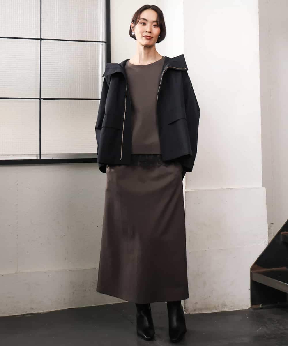 FMJAG01490 MICHEL KLEIN(ミッシェルクラン) 2WAYフードアウター ベージュ