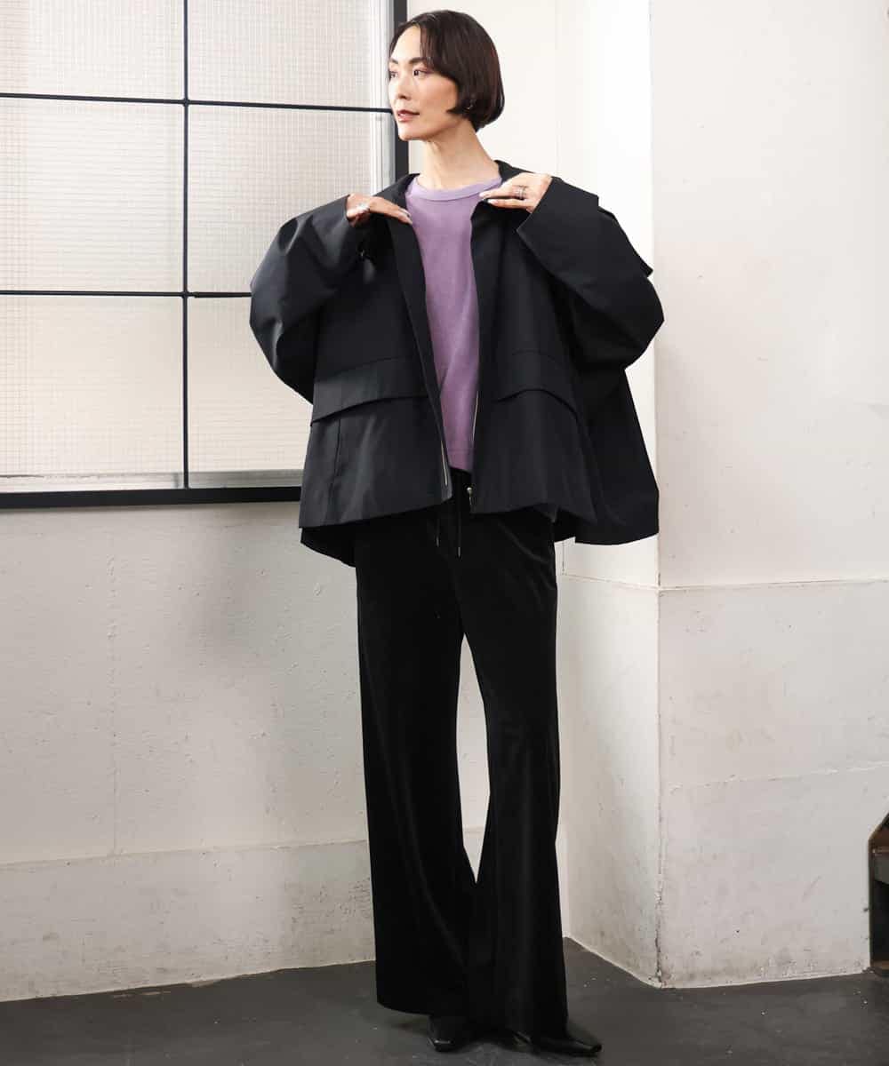 FMJAG01490 MICHEL KLEIN(ミッシェルクラン) 2WAYフードアウター ベージュ