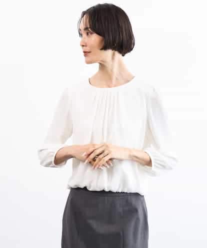 FMKAG34170 MICHEL KLEIN [通勤におすすめ]バルーンヘムブラウソー