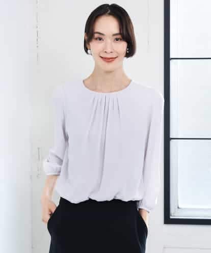 FMKAG34170 MICHEL KLEIN [通勤におすすめ]バルーンヘムブラウソー