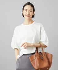 FMKGD01150 MICHEL KLEIN(ミッシェルクラン) 袖ギャザープルオーバー パープル