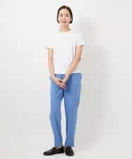FMKGD07120 MICHEL KLEIN(ミッシェルクラン) [遮熱効果素材]クリーンシルエットTシャツ ブラック