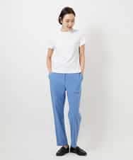 FMKGD07120 MICHEL KLEIN(ミッシェルクラン) [遮熱効果素材]クリーンシルエットTシャツ ブラック