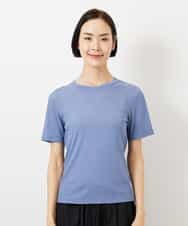 FMKGD11120 MICHEL KLEIN(ミッシェルクラン) シアークルーネック プルオーバー ブルー