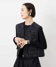 FMKGD12130 MICHEL KLEIN(ミッシェルクラン) シアークルーネック ロングスリーブ プルオーバー ブラック