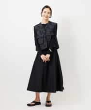 FMKGD12130 MICHEL KLEIN(ミッシェルクラン) シアークルーネック ロングスリーブ プルオーバー ブラック