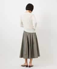 FMKGD12130 MICHEL KLEIN(ミッシェルクラン) シアークルーネック ロングスリーブ プルオーバー ブラック