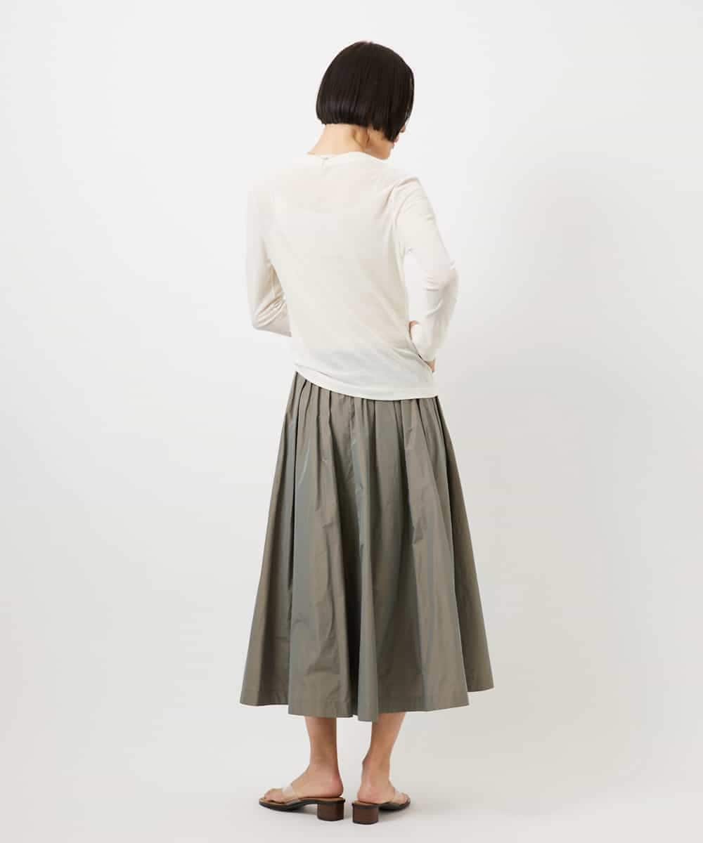 FMKGD12130 MICHEL KLEIN(ミッシェルクラン) シアークルーネック ロングスリーブ プルオーバー ブラック