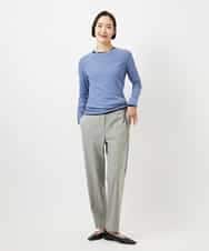 FMKGD12130 MICHEL KLEIN(ミッシェルクラン) シアークルーネック ロングスリーブ プルオーバー ブラック