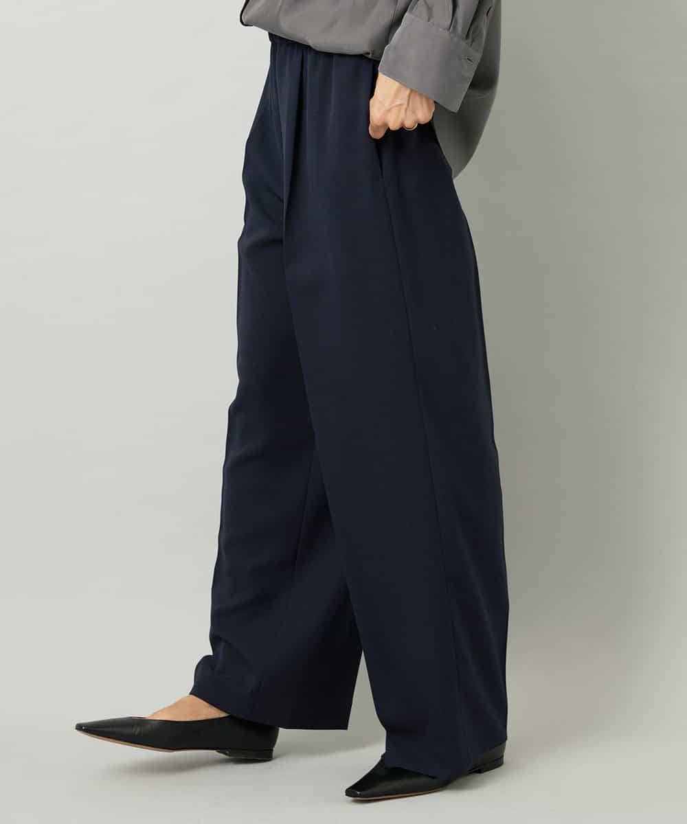 FMLAD10230 MICHEL KLEIN(ミッシェルクラン) コージーワイドパンツ ネイビー