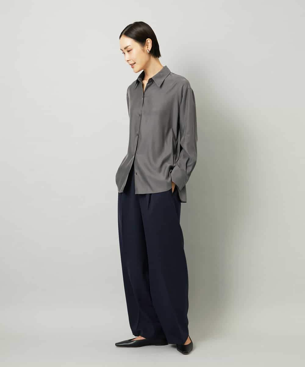 FMLAD10230 MICHEL KLEIN(ミッシェルクラン) コージーワイドパンツ ネイビー