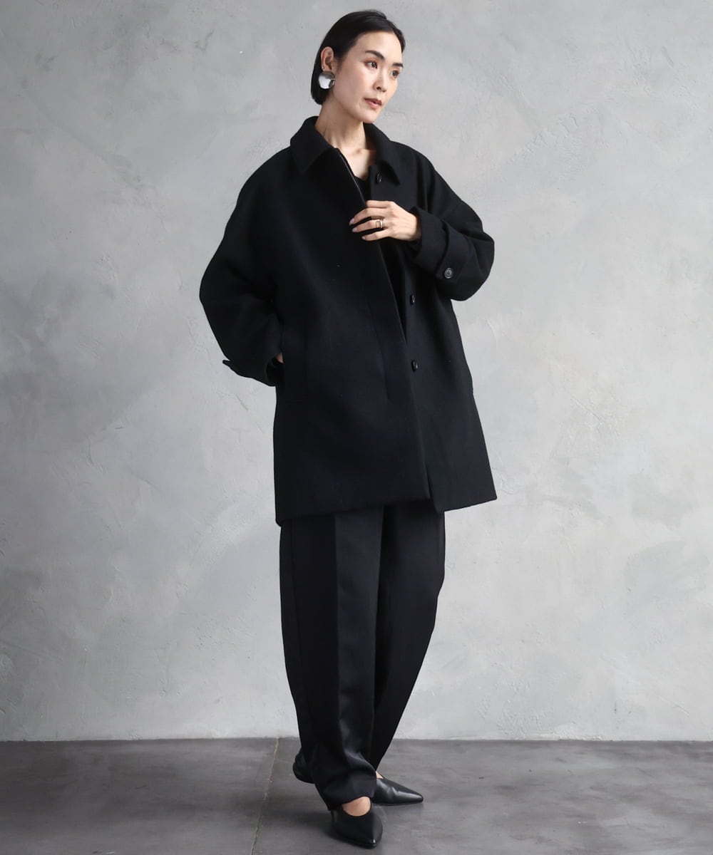 FMLAD18230 MICHEL KLEIN(ミッシェルクラン) バレルパンツ グリーン