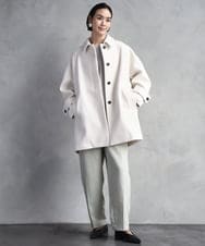 FMLAD18230 MICHEL KLEIN(ミッシェルクラン) バレルパンツ グリーン