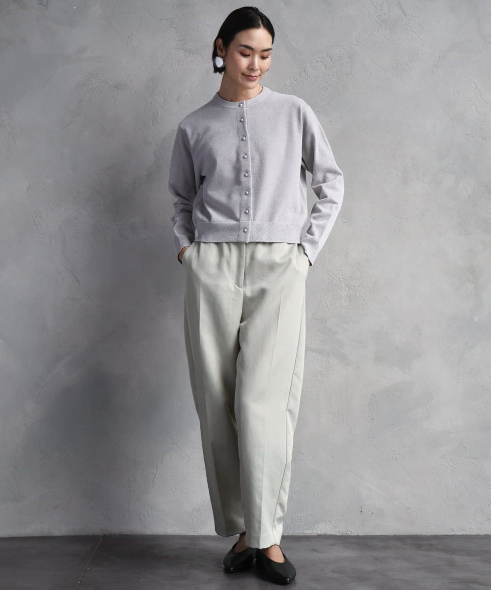FMLAD18230 MICHEL KLEIN(ミッシェルクラン) バレルパンツ グリーン