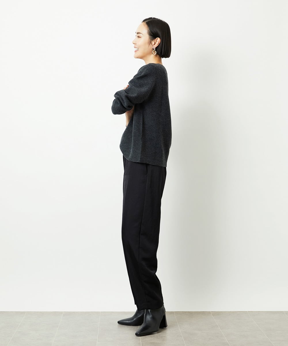 FMLAD18230 MICHEL KLEIN(ミッシェルクラン) バレルパンツ グリーン