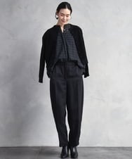 FMLAD18230 MICHEL KLEIN(ミッシェルクラン) バレルパンツ グリーン