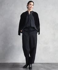 FMLAD18230 MICHEL KLEIN(ミッシェルクラン) バレルパンツ グリーン