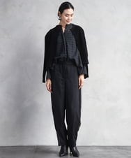 FMLAD18230 MICHEL KLEIN(ミッシェルクラン) バレルパンツ グリーン