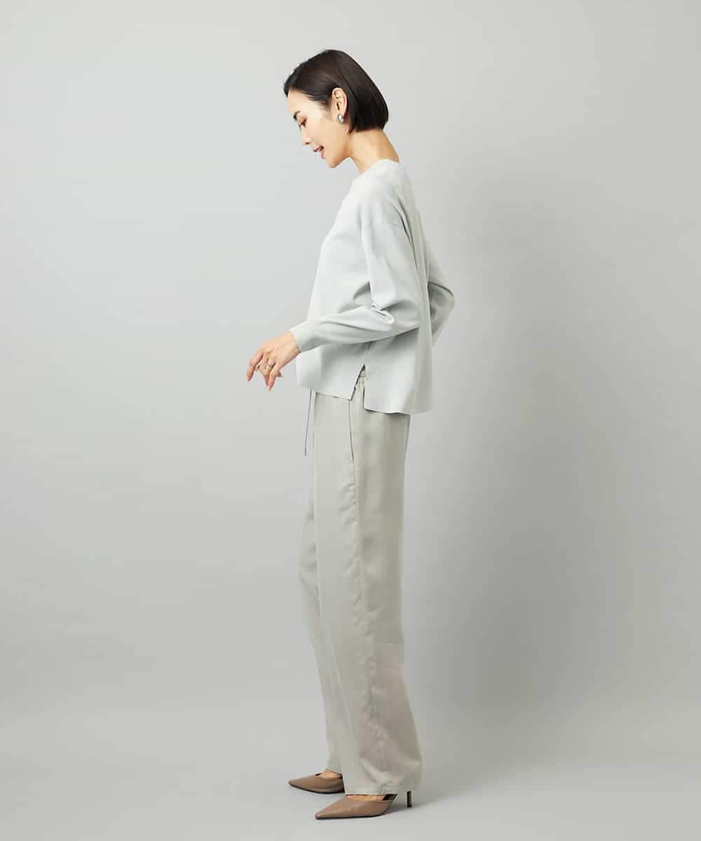 FMLAD19210 MICHEL KLEIN(ミッシェルクラン) [セットアップ対応]コージーパンツ ベージュ