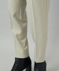 FMLAD31200 MICHEL KLEIN(ミッシェルクラン) ［定番素材］裏起毛ストレッチテーパードパンツ(機能素材) ベージュ