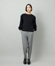 FMLAD31200 MICHEL KLEIN(ミッシェルクラン) ［定番素材］裏起毛ストレッチテーパードパンツ(機能素材) ベージュ