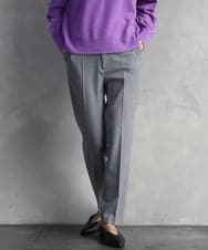 FMLAD31200 MICHEL KLEIN(ミッシェルクラン) ［定番素材］裏起毛ストレッチテーパードパンツ(機能素材) ベージュ