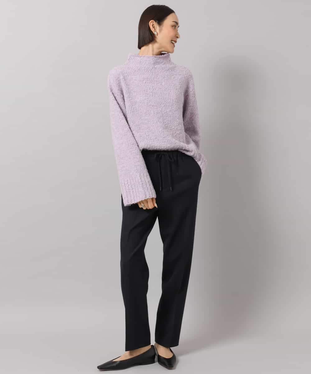 FMLAG50260 MICHEL KLEIN(ミッシェルクラン) 両面起毛テーパードパンツ ダークグレー